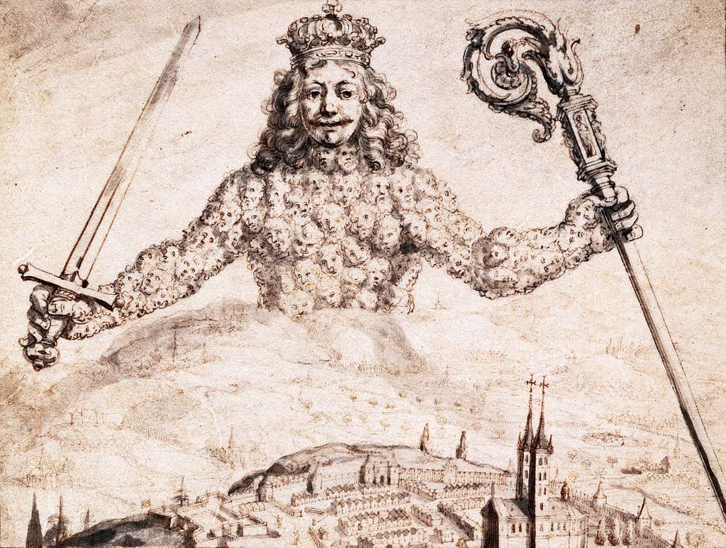 Frontispiz für Thomas Hobbes „Leviathan“ (Abraham Bosse, 1651)