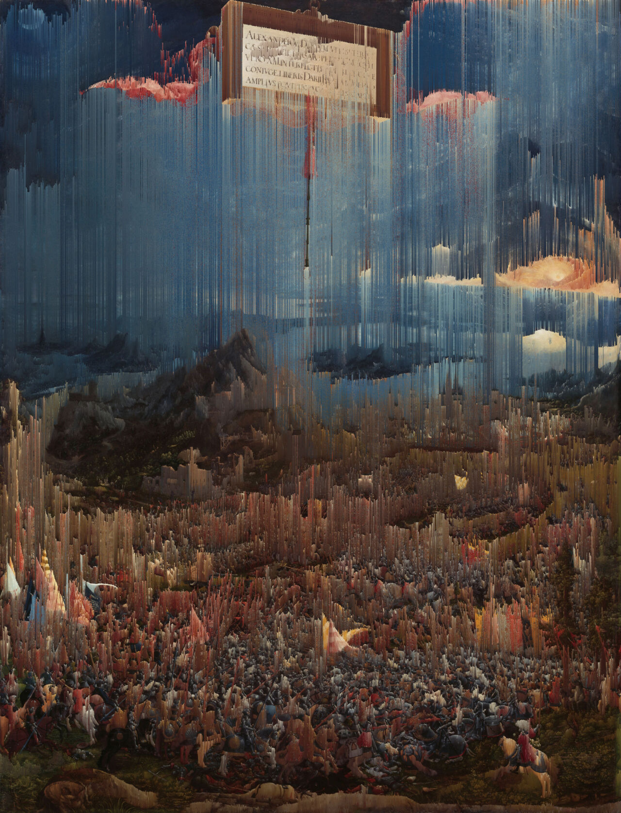 Die Alexanderschlacht (Albrecht Altdorfer, 1529) [Glitch]
