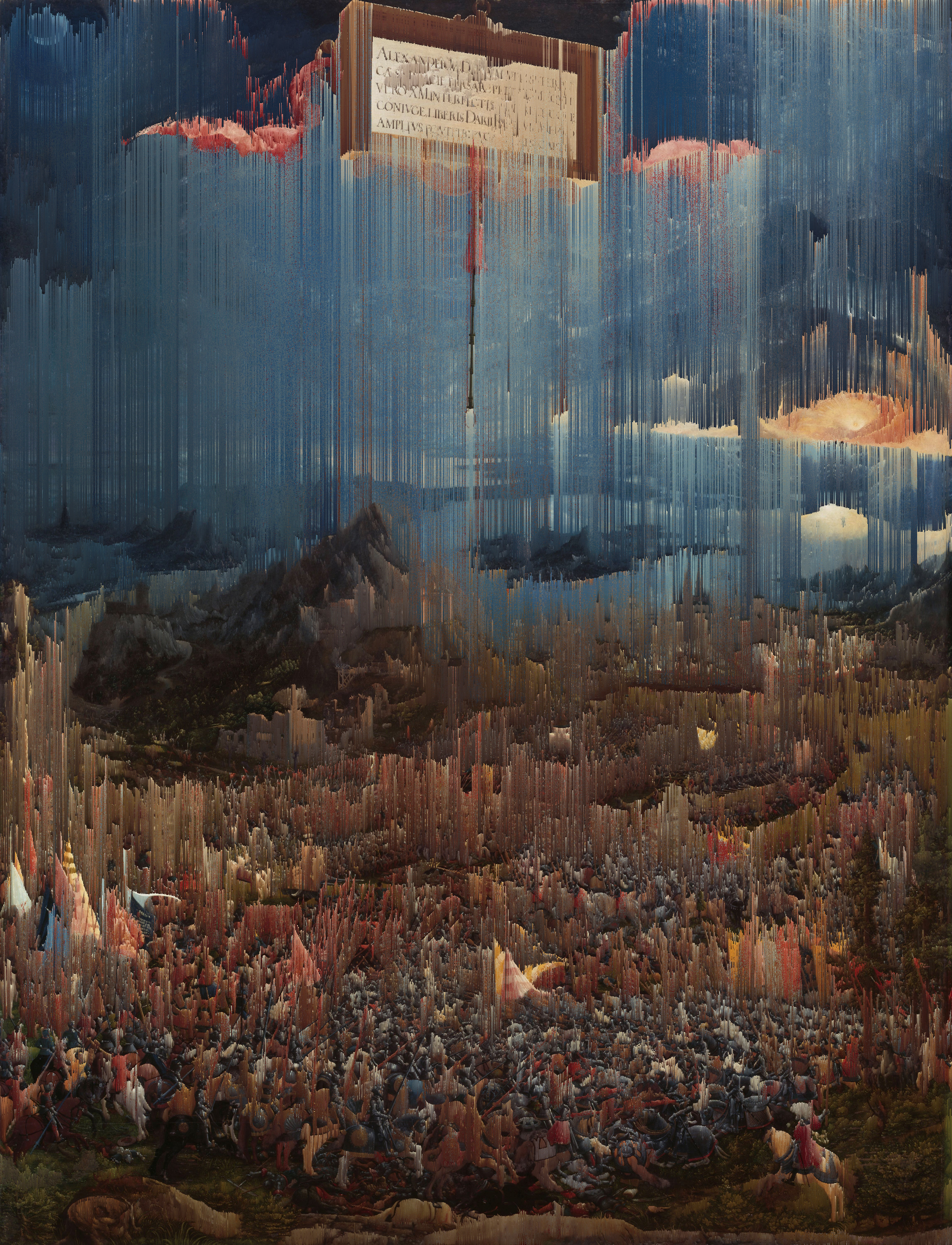 Die Alexanderschlacht (Albrecht Altdorfer, 1529) [Glitch]