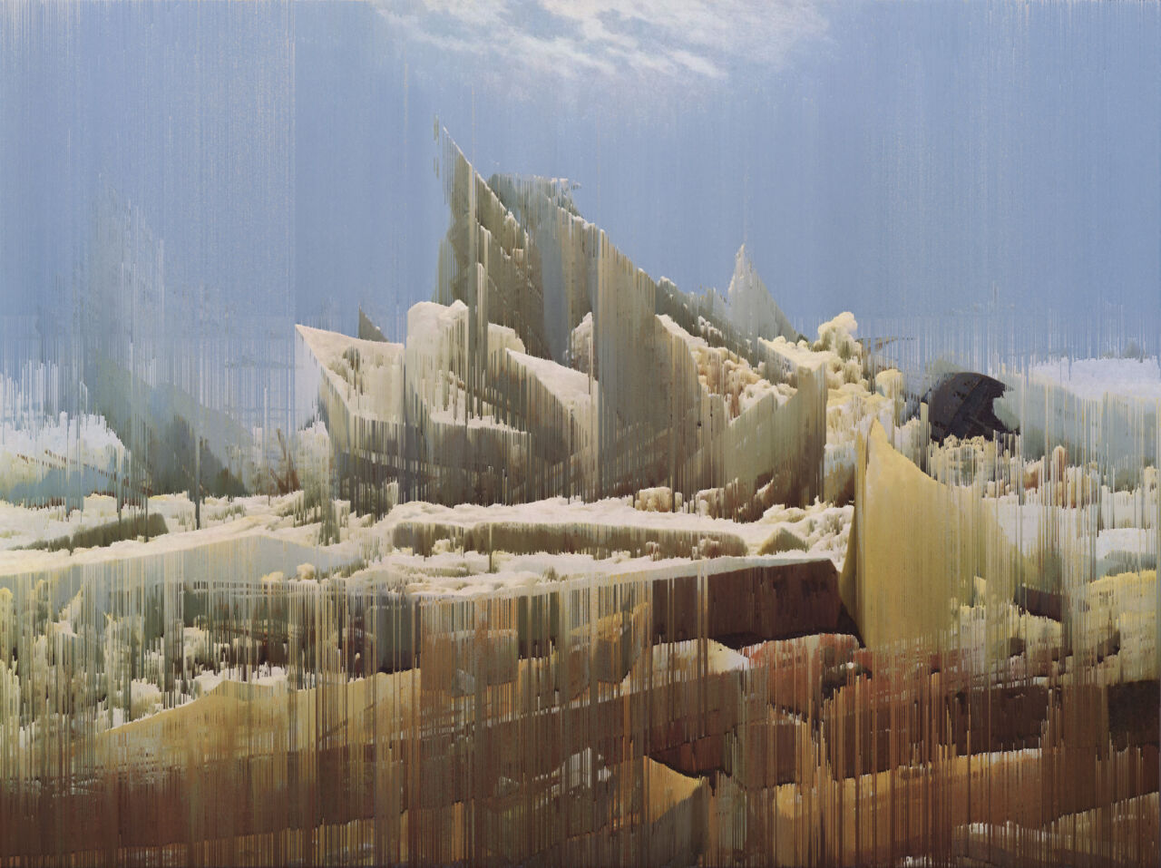 Das Eismeer (Caspar David Friedrich, 1823/24) [Glitch]
