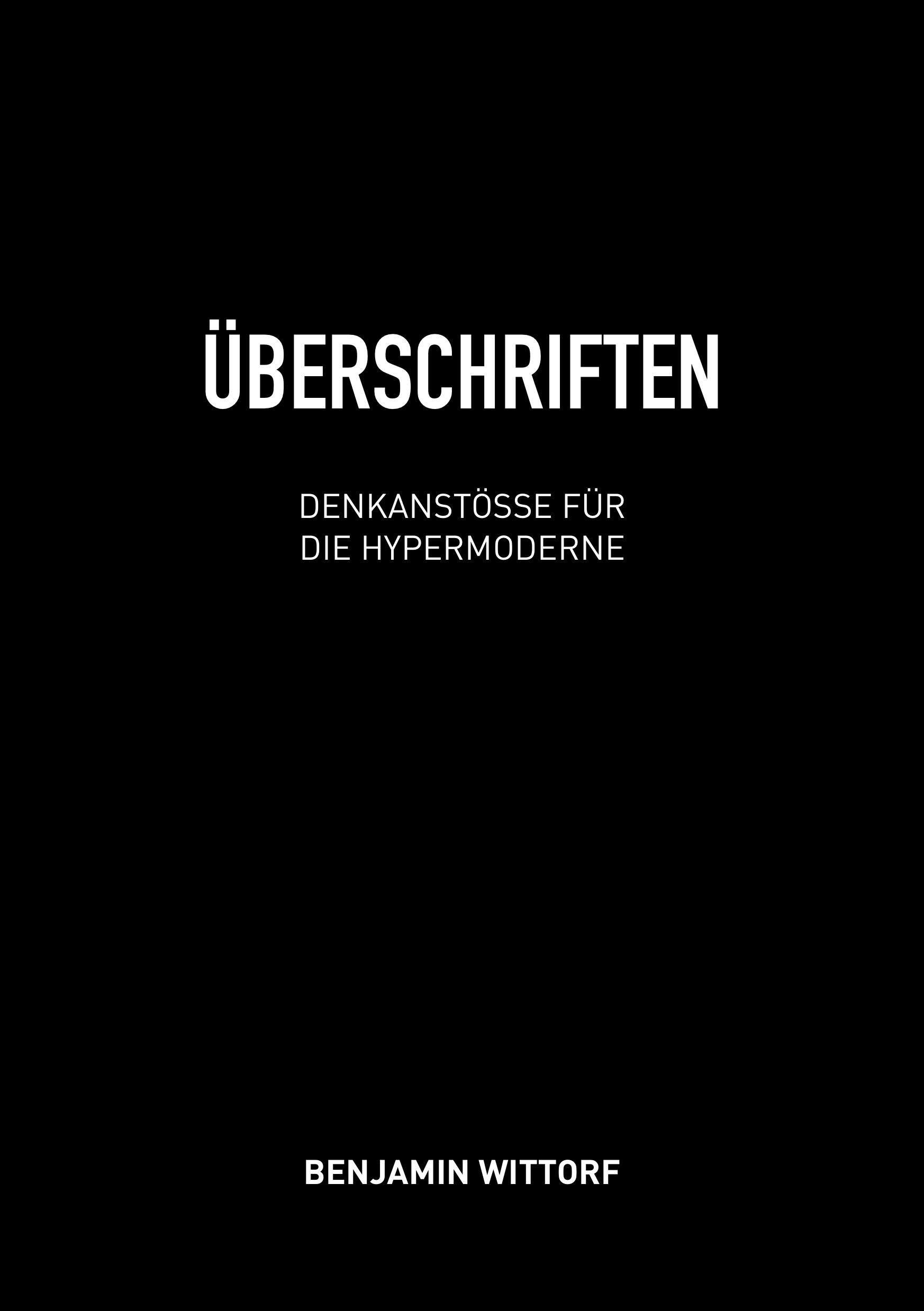 Buchcover: „ÜBERSCHRIFTEN“