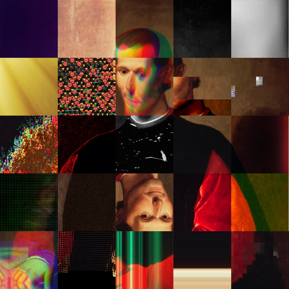 Niccolò Machiavelli Glitch Collage (2019)