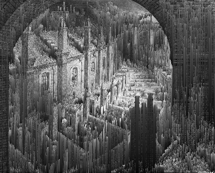 Over London by Rail (Gustave Doré, 1872) [Glitch]